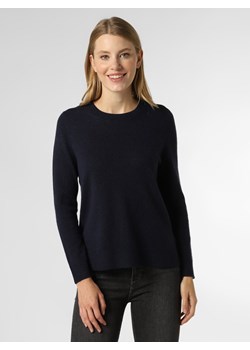 Ipuri Essentials Sweter damski z czystego kaszmiru Kobiety Kaszmir granatowy jednolity ze sklepu vangraaf w kategorii Swetry damskie - zdjęcie 146525135