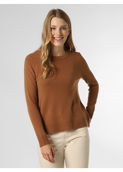Ipuri Essentials - Sweter damski z czystego kaszmiru, brązowy ze sklepu vangraaf w kategorii Swetry damskie - zdjęcie 146525138