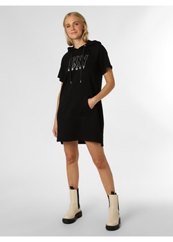 DKNY Sukienka damska Kobiety Bawełna czarny nadruk ze sklepu vangraaf w kategorii Sukienki - zdjęcie 146525185
