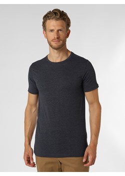 Nils Sundström T-shirt męski Mężczyźni Dżersej granatowy marmurkowy ze sklepu vangraaf w kategorii T-shirty męskie - zdjęcie 146525425
