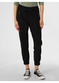 s.Oliver BLACK LABEL Spodnie  Kobiety Sztuczne włókno czarny jednolity ze sklepu vangraaf w kategorii Spodnie damskie - zdjęcie 146526339