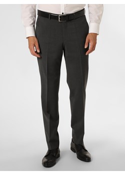 BOSS Męskie spodnie od garnituru modułowego Mężczyźni Regular Fit Sztuczne włókno antracytowy marmurkowy ze sklepu vangraaf w kategorii Spodnie męskie - zdjęcie 146527195