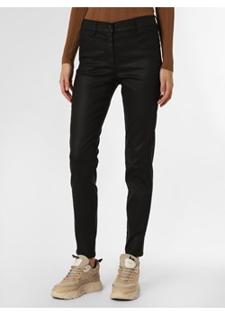 TONI Spodnie  Kobiety Bawełna czarny jednolity ze sklepu vangraaf w kategorii Spodnie damskie - zdjęcie 146527235