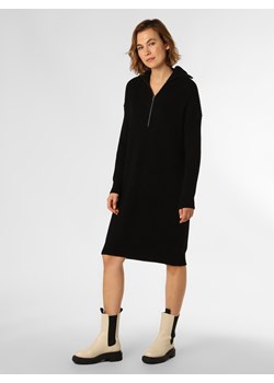 Drykorn Sukienka damska z dodatkiem alpaki Kobiety Sztuczne włókno czarny jednolity ze sklepu vangraaf w kategorii Sukienki - zdjęcie 146527277
