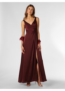 Unique Damska sukienka wieczorowa z etolą Kobiety Sztuczne włókno bakłażanowy jednolity ze sklepu vangraaf w kategorii Sukienki - zdjęcie 146527338
