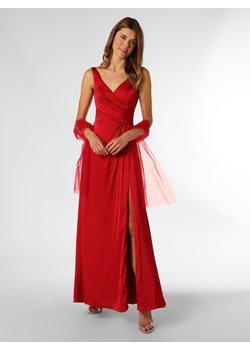 Unique Damska sukienka wieczorowa z etolą Kobiety Sztuczne włókno czerwony jednolity ze sklepu vangraaf w kategorii Sukienki - zdjęcie 146527339