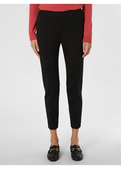 Marc Cain Essentials Spodnie Kobiety Sztuczne włókno czarny jednolity ze sklepu vangraaf w kategorii Spodnie damskie - zdjęcie 146527429
