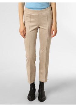 Cambio Spodnie Kobiety Sztuczne włókno beżowy jednolity ze sklepu vangraaf w kategorii Spodnie damskie - zdjęcie 146527555