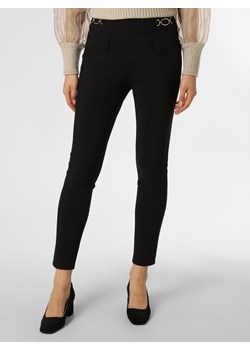RAFFAELLO ROSSI Spodnie Kobiety Sztuczne włókno czarny jednolity ze sklepu vangraaf w kategorii Spodnie damskie - zdjęcie 146527626