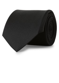 Olymp Level Five Krawat jedwabny męski Mężczyźni Jedwab czarny jednolity ze sklepu vangraaf w kategorii Krawaty - zdjęcie 146529025