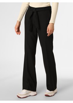 s.Oliver BLACK LABEL Spodnie  Kobiety Sztuczne włókno czarny jednolity ze sklepu vangraaf w kategorii Spodnie damskie - zdjęcie 146529128
