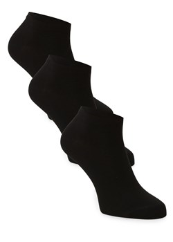 Nils Sundström Męskie skarpety do obuwia sportowego pakowane po 3 szt. Mężczyźni Bawełna czarny jednolity ze sklepu vangraaf w kategorii Skarpetki męskie - zdjęcie 146529195