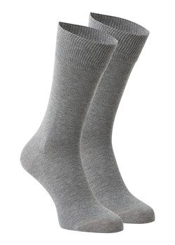 FALKE Skarpety pakowane po 2 szt. Mężczyźni Bawełna szary marmurkowy ze sklepu vangraaf w kategorii Skarpetki męskie - zdjęcie 146529298