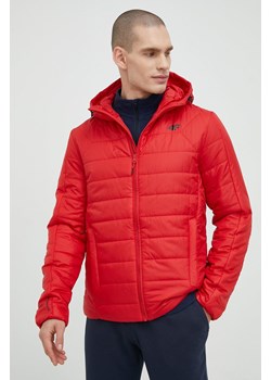 4F kurtka męska kolor czerwony zimowa ze sklepu ANSWEAR.com w kategorii Kurtki męskie - zdjęcie 146530817