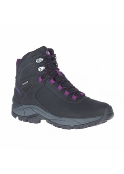 Damskie buty trekkingowe MERRELL Vego Mid Leather Waterproof - czarne ze sklepu Sportstylestory.com w kategorii Buty trekkingowe damskie - zdjęcie 146540915