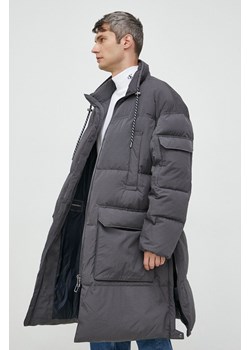 Emporio Armani kurtka puchowa męska kolor szary zimowa ze sklepu ANSWEAR.com w kategorii Kurtki męskie - zdjęcie 146576005