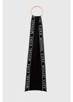 Michael Kors szalik damski kolor czarny wzorzysty ze sklepu ANSWEAR.com w kategorii Szaliki i chusty damskie - zdjęcie 146576605