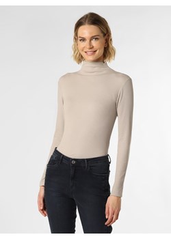 Marie Lund Damska koszulka z długim rękawem Kobiety Dżersej taupe jednolity ze sklepu vangraaf w kategorii Bluzki damskie - zdjęcie 146582037