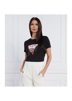 GUESS JEANS T-shirt ICON | Regular Fit ze sklepu Gomez Fashion Store w kategorii Bluzki damskie - zdjęcie 146599475