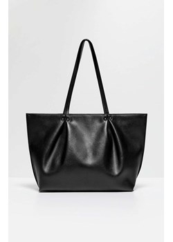 Klasyczna torba z imitacji skóry w kolorze czarnym 3909, Kolor czarny, Rozmiar uniwersalny, Moodo ze sklepu Primodo w kategorii Torby Shopper bag - zdjęcie 146602946