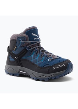 Buty trekkingowe dziecięce Salewa Alp Trainer Mid GTX niebieskie 64010 ze sklepu sportano.pl w kategorii Buty trekkingowe dziecięce - zdjęcie 146630725