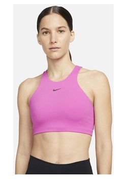 Damski stanik sportowy z lekką podszewką i średnim wsparciem Nike Yoga Alate Curve - Różowy ze sklepu Nike poland w kategorii Biustonosze - zdjęcie 146639567