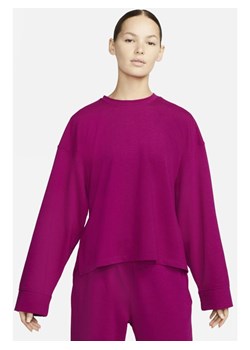 Damska bluza dresowa Nike Yoga Dri-FIT - Fiolet ze sklepu Nike poland w kategorii Bluzy damskie - zdjęcie 146639575