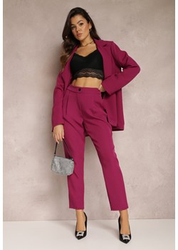 Fuksjowe Spodnie Cygaretki Zalko ze sklepu Renee odzież w kategorii Spodnie damskie - zdjęcie 146661185