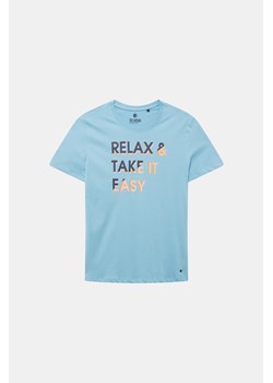 OKLAHOMA T-shirt - Błękitny - Mężczyzna - 2XL(2XL) ze sklepu Halfprice w kategorii T-shirty męskie - zdjęcie 146682826