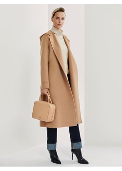 Wełniany płaszcz z kapturem Deni Cler Milano ze sklepu Eye For Fashion w kategorii Płaszcze damskie - zdjęcie 146686688