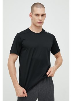 adidas Performance t-shirt do biegania Designed for Running kolor czarny gładki ze sklepu ANSWEAR.com w kategorii T-shirty męskie - zdjęcie 146689035