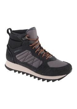 Buty Merrell Alpine Sneaker Mid Plr Wp 2 M J004289 czarne ze sklepu ButyModne.pl w kategorii Buty trekkingowe męskie - zdjęcie 146701606