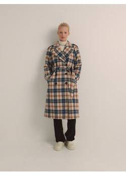 Reserved - Płaszcz z wełną - Wielobarwny ze sklepu Reserved w kategorii Płaszcze damskie - zdjęcie 146722337