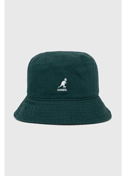 Kangol kapelusz bawełniany kolor zielony bawełniany ze sklepu ANSWEAR.com w kategorii Kapelusze męskie - zdjęcie 146728617