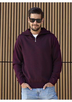 Sweter z kołnierzem - Drakula - śliwka - M ze sklepu Swetry Lasota w kategorii Swetry męskie - zdjęcie 146737959