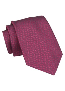 Męski Krawat - Ciemna Czerwień, Drobna Faktura - Angelo di Monti  KRADM1948 ze sklepu JegoSzafa.pl w kategorii Krawaty - zdjęcie 146748318