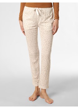 Marie Lund Damskie spodnie od piżamy Kobiety Bawełna écru wzorzysty ze sklepu vangraaf w kategorii Spodnie damskie - zdjęcie 146792149