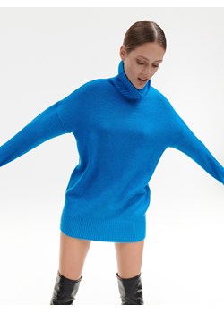 Reserved - Sweter oversize z golfem - Turkusowy ze sklepu Reserved w kategorii Swetry damskie - zdjęcie 146855486