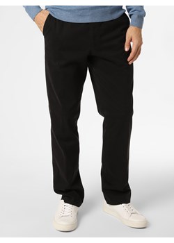 Van Graaf Spodnie  Mężczyźni Bawełna czarny jednolity ze sklepu vangraaf w kategorii Spodnie męskie - zdjęcie 146865359