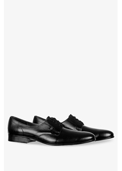 Czarne buty wizytowe sznurowane POLSKA SKÓRA Windssor 624 ze sklepu Casu.pl w kategorii Buty eleganckie męskie - zdjęcie 146889177