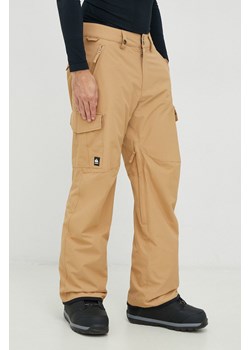Quiksilver spodnie Porter kolor beżowy ze sklepu ANSWEAR.com w kategorii Spodnie męskie - zdjęcie 146933079