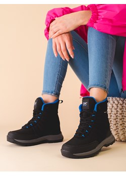 wysokie buty trekkingowe damskie dk aquaproof czarno-niebieskie ze sklepu czasnabuty.pl w kategorii Buty trekkingowe damskie - zdjęcie 146941175