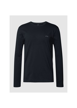Bluzka z długim rękawem i detalem z logo model ‘CURVED’ ze sklepu Peek&Cloppenburg  w kategorii T-shirty męskie - zdjęcie 146970056