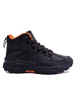 Męskie Buty Trekkingowe Ocieplane Cross Jeans KK1R4018C Czarne ze sklepu ButyModne.pl w kategorii Buty trekkingowe męskie - zdjęcie 146971956