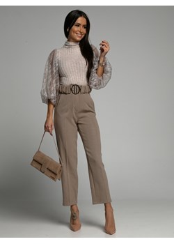 Spodnie Monroe Latte ze sklepu Lisa Mayo w kategorii Spodnie damskie - zdjęcie 147002466