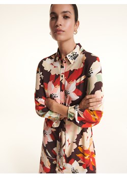 Reserved - Sukienka z wiązaniem w talii z EcoVero™ - Bordowy ze sklepu Reserved w kategorii Sukienki - zdjęcie 147034808