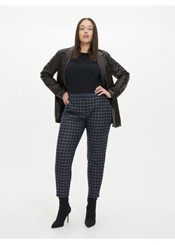 Reserved - Eleganckie spodnie w kratę - Granatowy ze sklepu Reserved w kategorii Spodnie damskie - zdjęcie 147036135