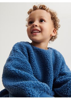 Reserved - Bluza sherpa - Granatowy ze sklepu Reserved w kategorii Odzież dla niemowląt - zdjęcie 147037276