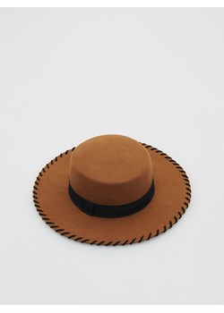 Reserved - Wełniany kapelusz - Brązowy ze sklepu Reserved w kategorii Kapelusze damskie - zdjęcie 147039265