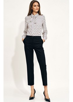 Czarne eleganckie spodnie chino sd70, Kolor czarny, Rozmiar 38, Nife ze sklepu Primodo w kategorii Spodnie damskie - zdjęcie 147059489